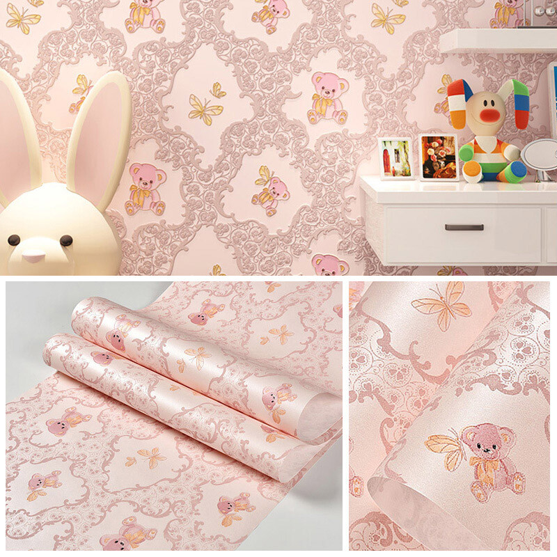 Tapet de fundal pentru dormitor, 53 cm, modern european, 3D, nețesut, rezistent la umiditate, autocolante de perete îngroșate