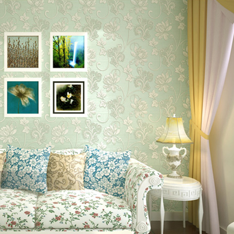 Tapet de fundal pentru dormitor, 53 cm, modern european, 3D, nețesut, rezistent la umiditate, autocolante de perete îngroșate