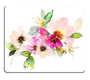 Υψηλής ποιότητας Retro Flower Plants Εκτύπωση Gaming Mousepad Gamer Mouse Mat Πληκτρολόγιο Πατάκια Desk Pad Mousepads 22x18cm για υπολογιστή