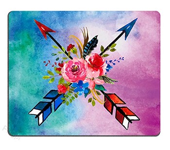 Υψηλής ποιότητας Retro Flower Plants Εκτύπωση Gaming Mousepad Gamer Mouse Mat Πληκτρολόγιο Πατάκια Desk Pad Mousepads 22x18cm για υπολογιστή