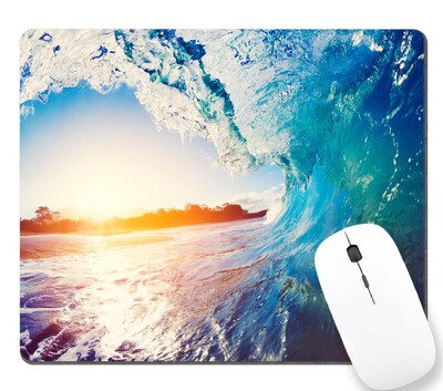 Kiváló minőségű, gyönyörű, természetes tájkép nyomtatás Gaming egérpad Gamer Mouse Mat Keyboard Mats Asztali pad Egérpadok 22x18cm