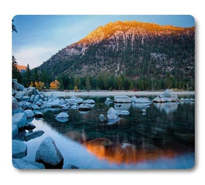 Kiváló minőségű, gyönyörű, természetes tájkép nyomtatás Gaming egérpad Gamer Mouse Mat Keyboard Mats Asztali pad Egérpadok 22x18cm