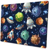 Kiváló minőségű Retro Planet Printing Gaming egérpad Gamer Mouse Mat Keyboard Mats Asztali pad Egérpadok 22x18cm számítógéphez