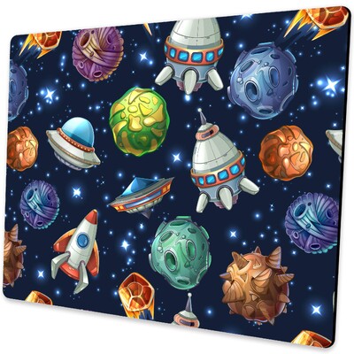 Kiváló minőségű Retro Planet Printing Gaming egérpad Gamer Mouse Mat Keyboard Mats Asztali pad Egérpadok 22x18cm számítógéphez