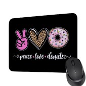 Hot-Selling Peace Love Inspired Ajándék Rajzfilm Szerelmes Ajándék Kényelmes Játékos egérpad Egéralátét Billentyűzet Szőnyeg Asztali pad 22x18cm