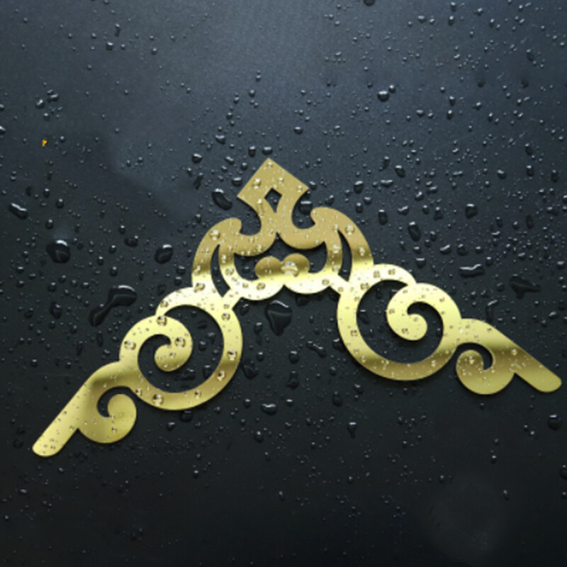 4 buc. Autocolante de perete cu oglindă 3D Decal pentru gresie, mozaic, decorare a casei, camera de zi, verandă, dulap, chenar, artă murală, autoadeziv