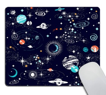 Hot-Selling Colorful Space Εκτύπωση Τετράγωνα Mouse Pads Άνετα gaming Mousepad Mouse Mats Πληκτρολόγιο Πατάκια επιφάνειας εργασίας 22x18cm