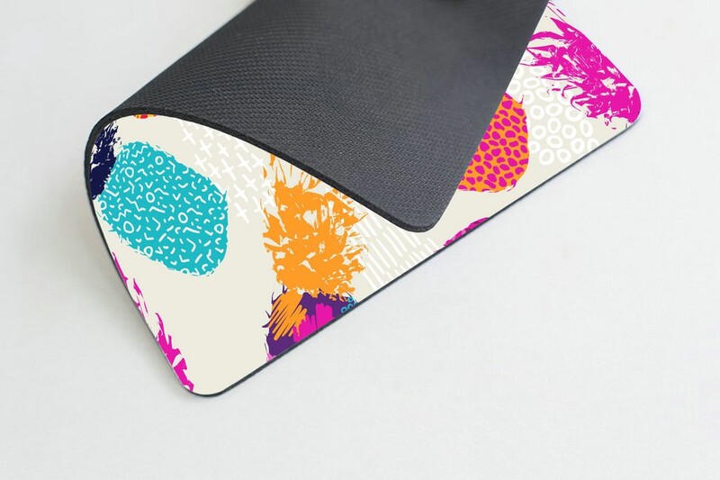 Mousepad pentru jocuri cu imprimare acuarelă ananas vintage Covoraș pentru mouse pentru gamer Covoraș pentru tastatură Tampoane pentru birou 22x18cm pentru computer