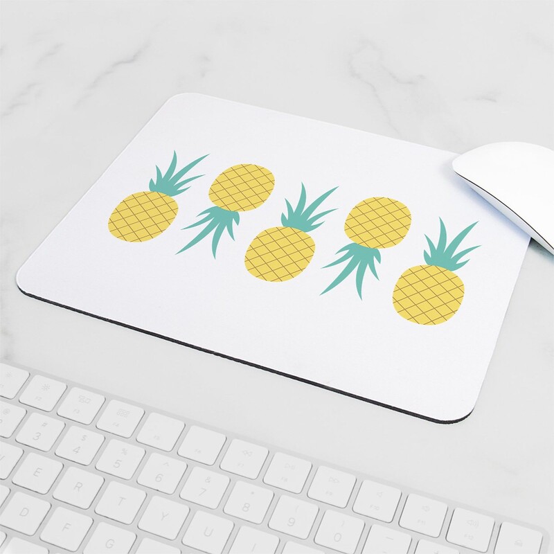 Mousepad pentru jocuri cu imprimare acuarelă ananas vintage Covoraș pentru mouse pentru gamer Covoraș pentru tastatură Tampoane pentru birou 22x18cm pentru computer