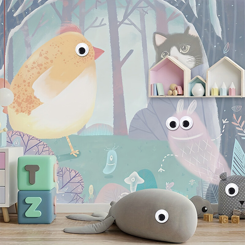 1 pereche autocolant drăguț cu ochi uriași, autocolant de perete pentru frigider, amuzant, mare, negru, autocolant pentru ochi din plastic, bricolaj, album de însemnări, păpuși, globul ocular