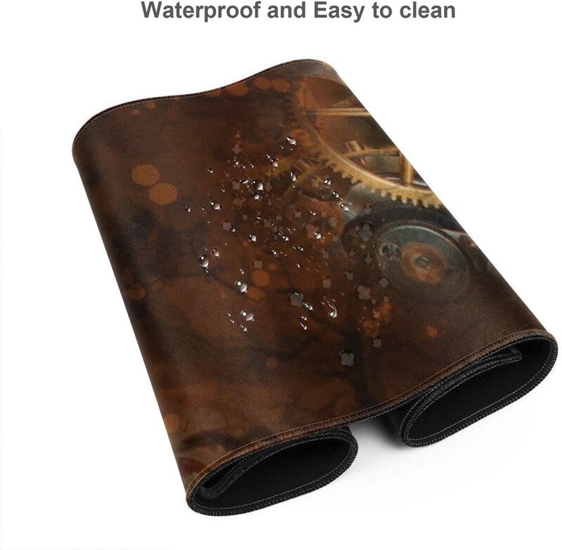 Steampunk Vintage Gear XL Mouse Pad mare pentru birou Tampoane lungi de tastatură antiderapante Tampă de mouse Covoraș de masă din cauciuc 31,5X11,8 inci
