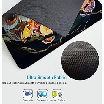 Cute Owl Mouse Pad Μοναδικής σχεδίασης Αντιολισθητική βάση από καουτσούκ για επιτραπέζιους υπολογιστές και φορητό υπολογιστή Mouse Pad 9,5X7,9 ιντσών