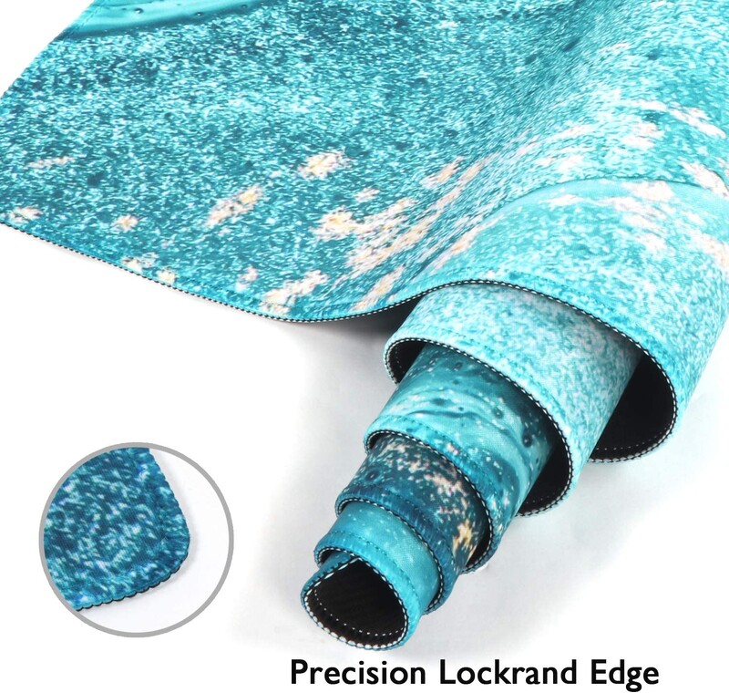 Tampă de mouse extinsă 35,4 x 15,7 inci Tampă de mouse mare, cu bază de cauciuc, antiderapante, cu margini cusute, pernă de birou impermeabilă - nisip de râu