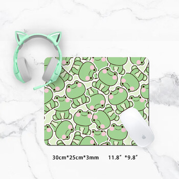 Εξαιρετικά μεγάλο Kawaii Cute Green Frog Gaming Mouse Pad XXL Desk Mat Αδιάβροχο αντιολισθητικό αξεσουάρ γραφείου φορητού υπολογιστή