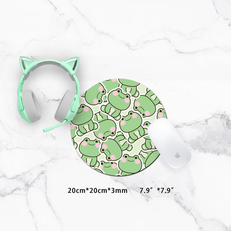Tampă de mouse pentru jocuri Kawaii, drăguță verde, covorașă XXL pentru birou, rezistentă la apă, accesorii pentru birou pentru laptop