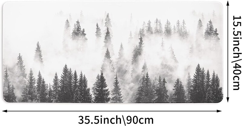 Covoraș de birou extins pentru jocuri Tampoane de cauciuc antiderapante Cu margini cusute Mouse Pad 35,4 x 15,7 inchi pentru computer laptop acasă