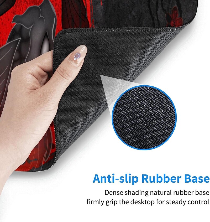 Tampă de mouse japoneză Yin și Yang Koi Carp Gaming XL Tampă de mouse cu bază de cauciuc antiderapante Cu margini cusute Pad de birou 31,5 X 11,8 inci