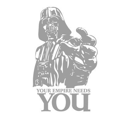 Star Wars bakelit falmatricák lakberendezési falfestmény matrica a birodalmának szüksége van rád Star Wars vinyl matrica fiús szobadekoráció