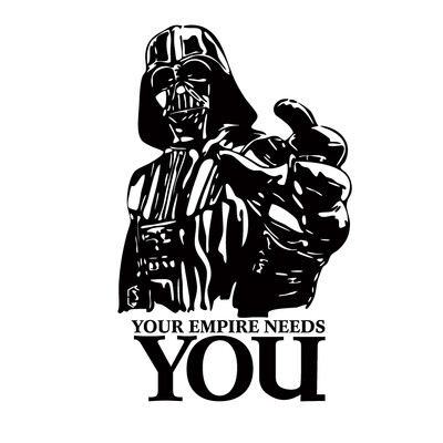 Star Wars bakelit falmatricák lakberendezési falfestmény matrica a birodalmának szüksége van rád Star Wars vinyl matrica fiús szobadekoráció