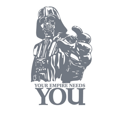 Star Wars bakelit falmatricák lakberendezési falfestmény matrica a birodalmának szüksége van rád Star Wars vinyl matrica fiús szobadekoráció