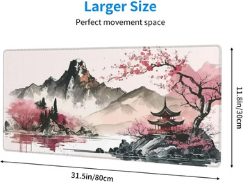 Λευκό μαύρο Mouse Pad XXL Υπολογιστής παιχνιδιών Mausepad Big Art Deskmat Playmat Laptop Office Αξεσουάρ Χαλί Αντιολισθητικό Χαλάκι 800x400