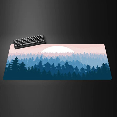 Fehér fekete egérpad XXL Gaming Computer Mausepad Big Art Deskmat Játszószőnyeg Laptop Irodai Kiegészítők Szőnyeg csúszásmentes szőnyeg 800x400