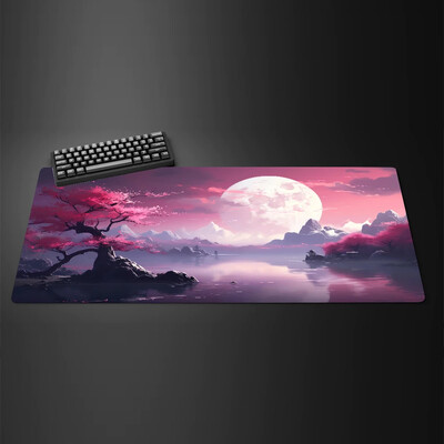 Fehér fekete egérpad XXL Gaming Computer Mausepad Big Art Deskmat Játszószőnyeg Laptop Irodai Kiegészítők Szőnyeg csúszásmentes szőnyeg 800x400