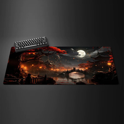Fehér fekete egérpad XXL Gaming Computer Mausepad Big Art Deskmat Játszószőnyeg Laptop Irodai Kiegészítők Szőnyeg csúszásmentes szőnyeg 800x400
