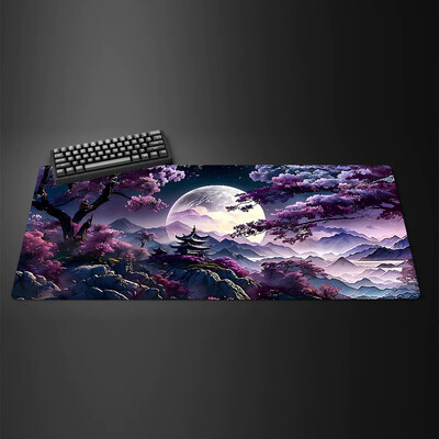 Fehér fekete egérpad XXL Gaming Computer Mausepad Big Art Deskmat Játszószőnyeg Laptop Irodai Kiegészítők Szőnyeg csúszásmentes szőnyeg 800x400