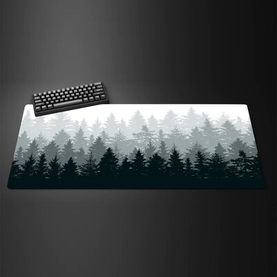 Fehér fekete egérpad XXL Gaming Computer Mausepad Big Art Deskmat Játszószőnyeg Laptop Irodai Kiegészítők Szőnyeg csúszásmentes szőnyeg 800x400