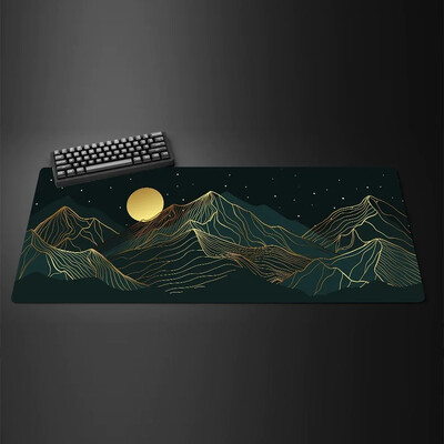 Fehér fekete egérpad XXL Gaming Computer Mausepad Big Art Deskmat Játszószőnyeg Laptop Irodai Kiegészítők Szőnyeg csúszásmentes szőnyeg 800x400