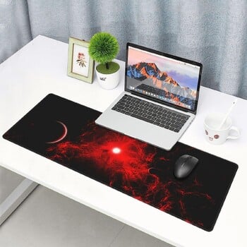 Red and Black Space Gaming Mouse Pad Large Funny Long Galaxy Desk Mats XXL στην κορυφή των γραφείων για ποντίκι 31,5 X 11,8 ιντσών