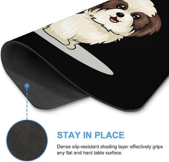 Shih Tzu Dog Mouse Pad Αντιολισθητικό ποντίκι Υπολογιστή Mousepad με λαστιχένια βάση για οικιακό φορητό υπολογιστή γραφείου Gaming 20 * 25cm