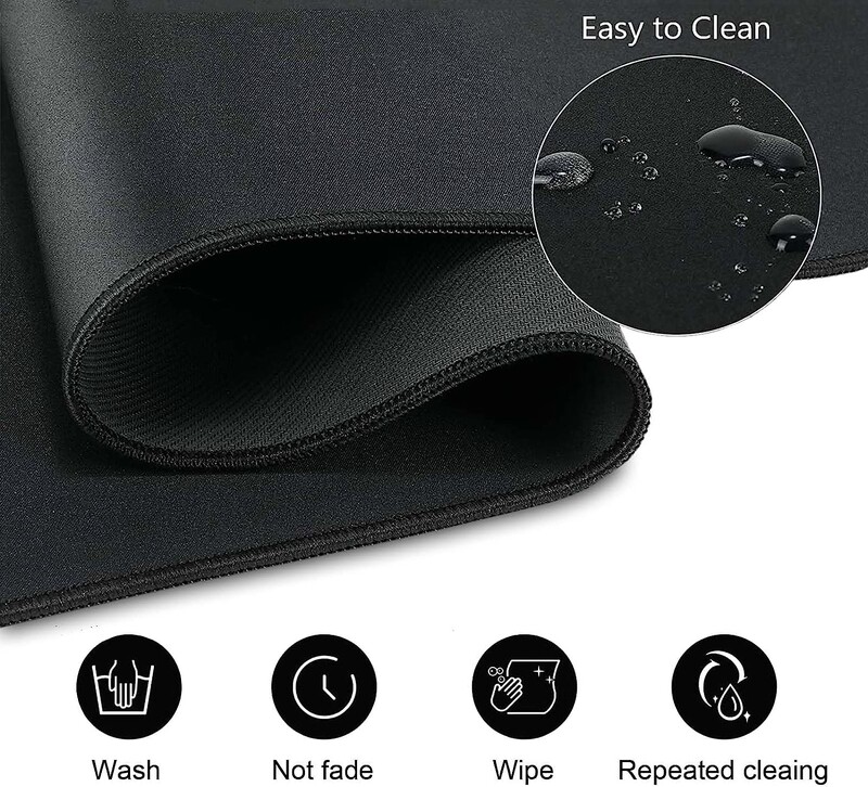 Stâlpi de lumină roșie și albastră care atacă planeta Mouse Pad Mouse Pad 31,5x11,8 inchi XXL cu bază de cauciuc anti-alunecare margine cusută