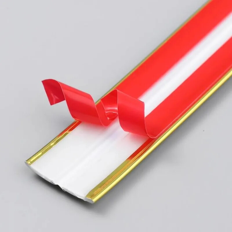 Linie decorativă PVC 2M Fond autoadeziv Bandă de margine pentru perete Colțurile interioare și exterioare ale pereților Autocolant 3D Bandă de decorare