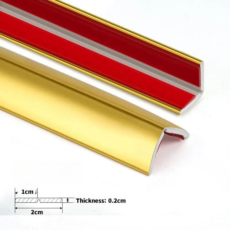 Linie decorativă PVC 2M Fond autoadeziv Bandă de margine pentru perete Colțurile interioare și exterioare ale pereților Autocolant 3D Bandă de decorare