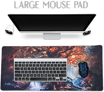 Extended Gaming Mouse Pad φορητό χαλάκι για ποντίκι πληκτρολογίου με ραμμένες άκρες αντιολισθητική λαστιχένια βάση ποντικιού 35,4\