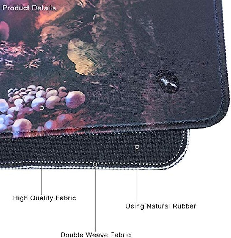 Tampă de mouse extinsă pentru gaming Covoraș portabil pentru mouse cu tastatură cu margini cusute Tampă de mouse cu bază anti-alunecare din cauciuc 35,4"x15,7 inchi