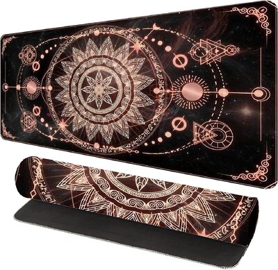Geometry Pattern egérpad játék nagy Cool Fantasy Mandala textúra egéralátét XXL Hosszabbítható asztali szőnyeg irodai munkához 30x80 cm