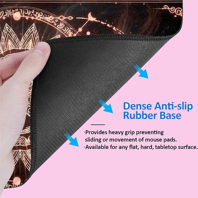 Geometrie Pattern Mouse Pad Gaming Mare Cool Fantasy Mandala Textura Mouse Mat XXL Covoraș de masă pentru birou 30x80 cm