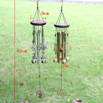 DIY Wind Chimes Υπαίθρια κουκουβάγια Κολίμπρι Κρεμαστό Στολίδι σπιτιού Χάλκινες καμπάνες Διακόσμηση αυλής κήπου