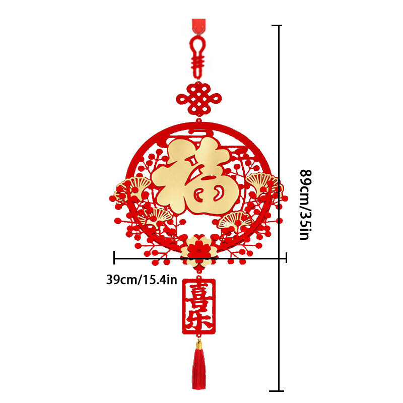 Caracter tradițional chinezesc FU Roșu agățat ciucuri Ornamente Festivalul de primăvară Anul Nou pandantiv suspendat Decorare pentru casă