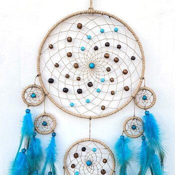 Dream Catcher Χειροποίητα φτερά Wind Chimes Διακόσμηση Τοίχου Δωμάτιο Κοριτσιών Κρεμαστά Στολίδια Δώρα γιορτής Αξεσουάρ σπιτιού