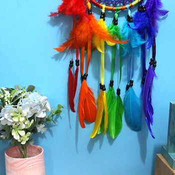 Creative Dream Catcher Wind Chime Χειροποίητα φτερά κρεβατοκάμαρα κρεμαστά στολίδια Χριστουγεννιάτικα δώρα γενεθλίων Χειροτεχνίες διακόσμησης σπιτιού