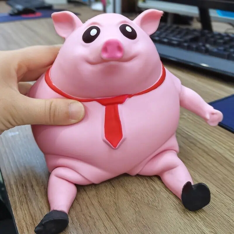 Pink Piggy Decompression Kneading Music Creative Trick Type Tool Release Office Decompression Kneading Toys