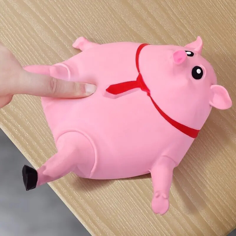 Pink Piggy Decompression Kneading Music Creative Trick Type Tool Release Office Decompression Kneading Toys