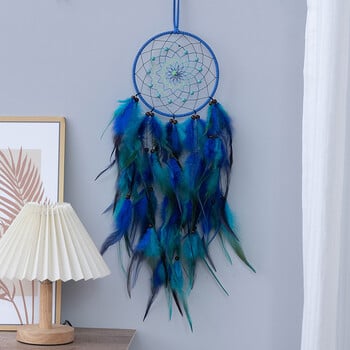 Dream Catcher Κρεμαστό Διακόσμηση Χειροποίητο Πολύχρωμο Φτερό Ανεμοδήγημα Κρεμαστό για Σαλόνι Υπνοδωμάτιο Δώρα Φεστιβάλ γενεθλίων