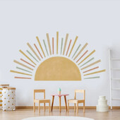 Sun Boho fali matrica gyerekszobához öntapadó nappali hálószoba Boho Design gyermek fali matrica díszítő matricák