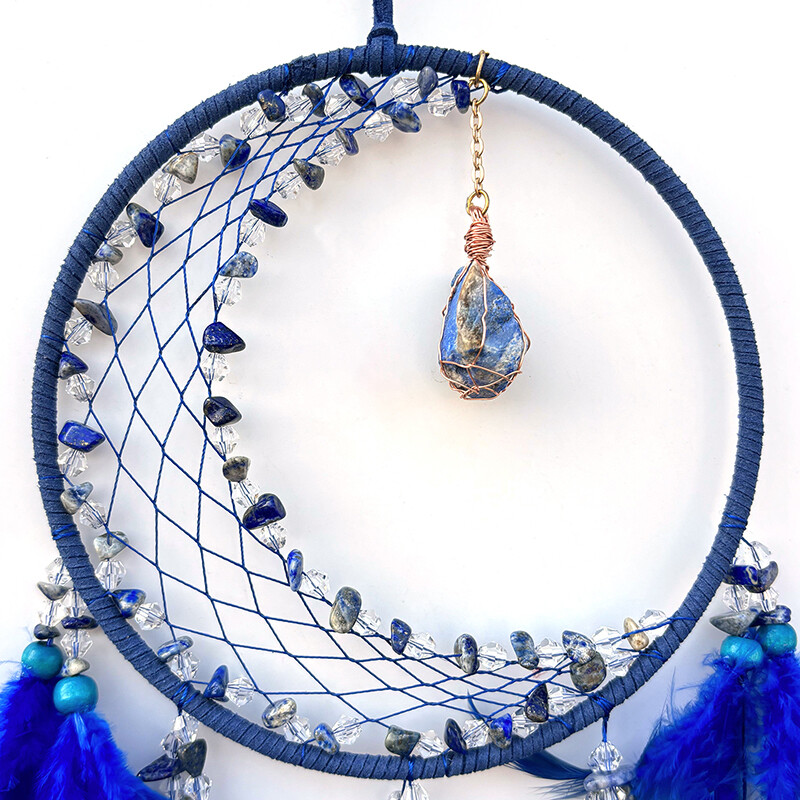 4 culori Captator de vise Pene țesute manual Clopoței de vânt Pandantiv de perete Dormitor Ornamente de agățat Cadouri de festival de aniversare Decor pentru acasă