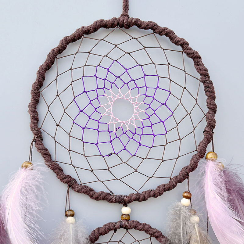 4 culori Vise Pene lucrate manual Clopoței de vânt Pandantive de perete Ornamente de agățat pentru dormitor Cadouri de festival de aniversare Decor pentru acasă